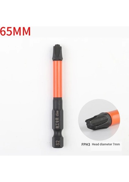 65MM Fph3 65/110/150MM Özel Manyetizma Oluklu Çapraz Tornavida Bit Somun Sürücüleri Fph1 Fph2 Fph3 Somun Anahtarı Soket Anahtarı Elektrikli El Aletleri (Yurt Dışından)