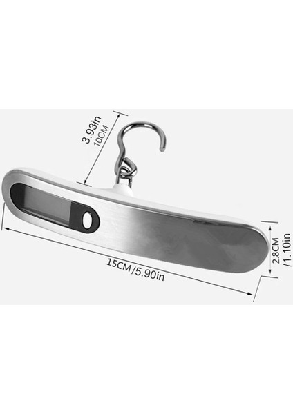 B 50 kg Taşınabilir LCD Dijital Terazi Elektronik Tartı Ağırlık Dengesi Bavul Seyahat Çantası Asılı Steelyard Kanca Balıkçı Terazisi (Yurt Dışından) modelleri