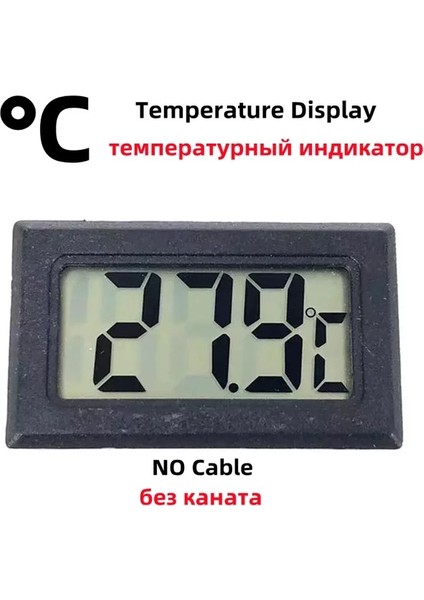 Telsiz Siyah 1 Adet Mini Dijital LCD Kapalı Termometre Higrometre Kapalı Uygun Sıcaklık Sensörü Nem Ölçer Ölçer Aletleri Kablo (Yurt Dışından)