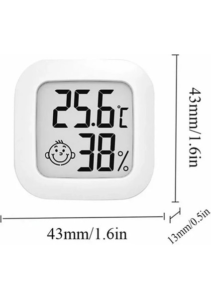Mını Beyaz Mini LCD Dijital Iç Mekan Termometre Higrometre Sıcaklık Iç Mekan Uygun Sıcaklık Sensörü Nem Ölçer Ölçer Aletleri (Yurt Dışından)