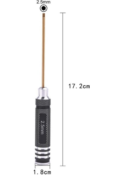 1 Adet 2.5mm H1.5-3mm Allen Altıgen Tornavida Anahtar 1.5mm 2mm 2.5mm 3mm Altıgen Vidalama Rc Helikopter Drone Uçak Modeli Onarım Aracı (Yurt Dışından)