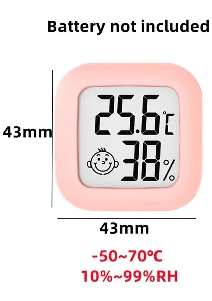 0726-F Mini Iç Mekan Termometresi LCD Dijital Sıcaklık Odası Higrometre Ölçer Sensörü Nem Ölçer Iç Mekan Termometresi Sıcaklık (Yurt Dışından)