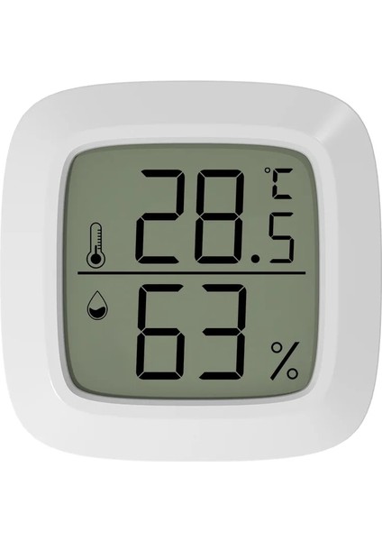 5 Adet Mini Higrometre ve Termometre LCD Dijital Ekran Kapalı Oda Higrometre Ölçer Sensörü Nem Ölçer Çift Taraflı Tutkal ile (Yurt Dışından)