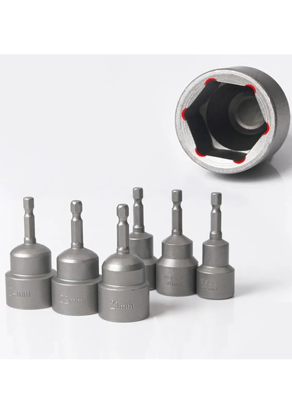 Manyetik 6mm 1 Adet 3MM-24MM Hex Soket Kol Bit Somun Sürücü Elektrikli Matkaplar Için Darbeli Sürücüler El Matkapları Araçları Parçaları Uzunluğu 65MM (Yurt Dışından) modelleri