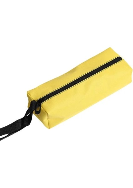 Sarı 25X8.5X7CM 1 Adet El Alet Çantası Küçük Vidalar Çiviler Matkap Ucu Metal Parçalar Alet Çantası Su Geçirmez Kanvas Alet Çantası Organizatör Elektrikçi (Yurt Dışından)