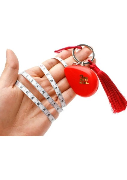 Çim G-No Püsküller Mini 2 M Ölçme Araçları Paslanmaz Çelik Geri Çekilebilir Metrik Cetvel Mezura Inşaat Ahşap Ölçüm Araçları (Yurt Dışından)