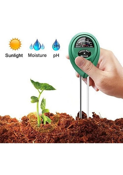 Altın 3 In 1 Toprak Nem Ölçer Güneş Işığı Ph Dijital Test Cihazı Bitkiler Çiçekler Monitör Dedektörü Toprak Nem Sensörü Metre Analizörleri (Yurt Dışından) indirimleri