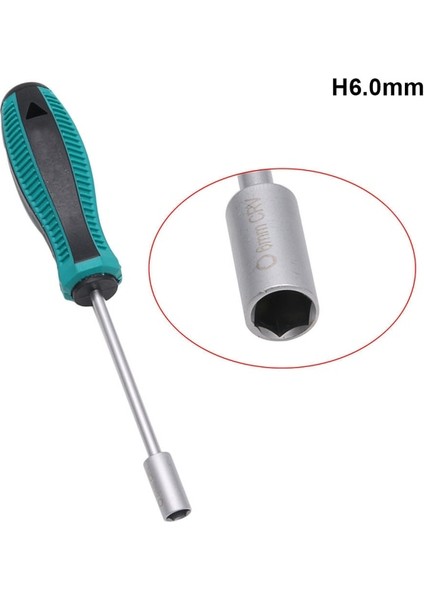 H6.0mm Metal Soket Sürücü Anahtarı Tornavida Altıgen Somun Anahtar Somun Sürücü El Aletleri Parafusadeira 3-14MM Profesyonel El Aletleri Инструменты (Yurt Dışından)