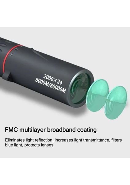 Telefon Klibi Hd 2000X24 Monoküler Teleskop Yakınlaştırma Odak Yeşil Film Dürbün Optik Avcılık Turizm Kapsamı Açık (Yurt Dışından) indirimleri