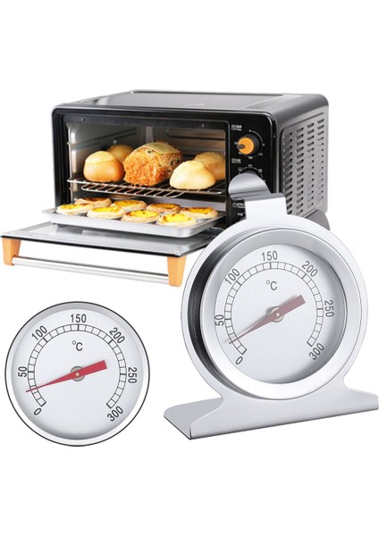 Beyaz 300°C Fırın Termometresi Mini Kadran Stand Up Sıcaklık Ölçer Paslanmaz Çelik Gıda Et Mutfak Aletleri Fırın Ocak Higrometre (Yurt Dışından) fırsatları