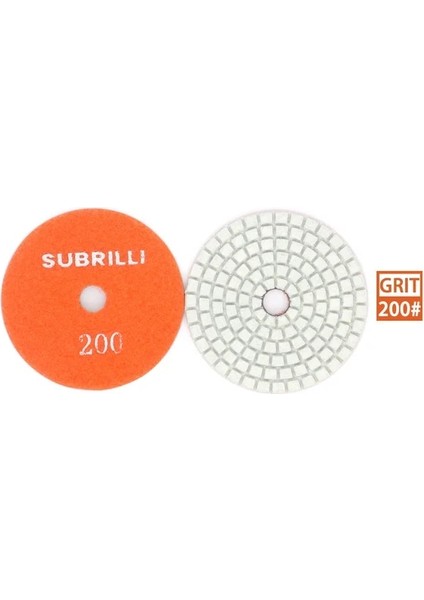 Grit 200 1 Adet Subrıllı 3 Inç Elmas Parlatma Pedleri Granit Taş Parlatma Parlatma Aşındırıcı Tekerlek Açılı Taşlama Araçları GRIT50-3000 # (Yurt Dışından)