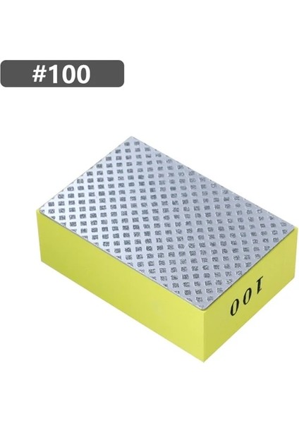 100 Grit 01 Profesyonel Elmas El Parlatma Pedi Taş Silecek Cam Taşlama Bloğu Aşındırıcı Pedler Mermer Seramik Aşındırıcı Zımpara Diski (Yurt Dışından)