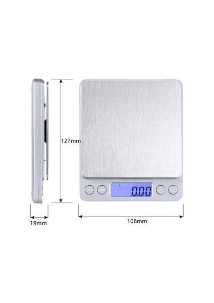 3kg-0.1g 500G x 0.01G Üstün Mini Dijital Cep Ölçeği Platformu Sayma Ölçeği Takı Tartı Altın Ölçeği (Yurt Dışından) fırsatları