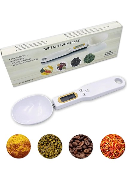 Siyah Dijital Mutfak Terazisi 500G/0.1G Mutfak Ölçüm Kaşığı Gıda Ölçeği Dağıtımı Için Kahve Çekirdekleri Süt Unu Baharat (Yurt Dışından) fiyatları