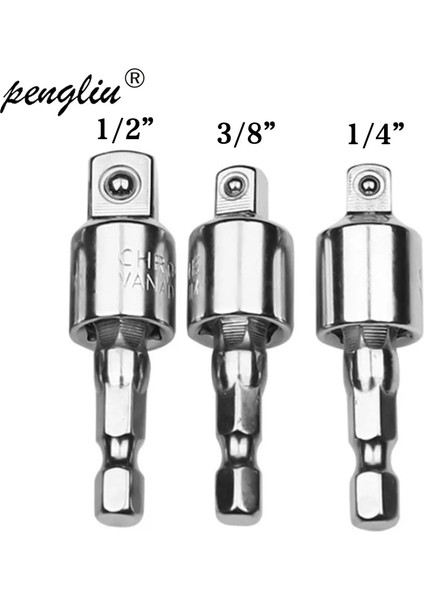 C 1/2 "1/4" 3/8 "elektrikli Matkap Soket Adaptörü Darbeli Matkap Için Altıgen Anahtar Soket Dönüşüm Açısı Matkap Kafası Matkap Dönüştürücü Aracı (Yurt Dışından)