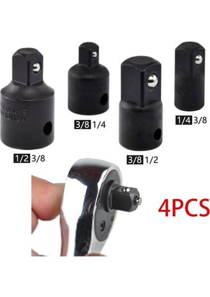 4 Adet 4 Adet 1/4 3/8 1/2 Sürücü Soket Adaptörü Dönüştürücü Redüktör Hava Etkisi Zanaatkar Lokma Anahtar Adaptörü El Alet Takımı Tamir Araçları (Yurt Dışından)