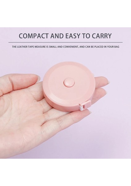 Pembe 2m 200CM Mini Şerit Metre Bant Terzi Cetvel Anahtarlık Ölçüm Bandı Giyim Boyutu Mezura Taşınabilir Dikiş Araçları Aksesuar (Yurt Dışından) modelleri