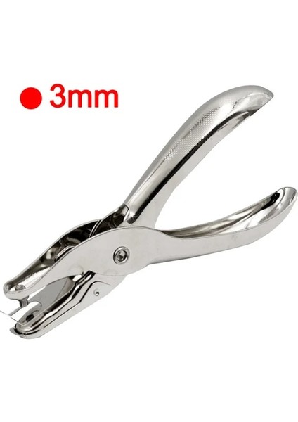 Tutun 3mm 3/6mm Delik Metal Tek Delik Zımba El Kağıt Kart Yumruk Tek Delik Scrapbooking Pense El Aletleri Kımlık Kartı Kraft El Işi Kağıdı (Yurt Dışından)