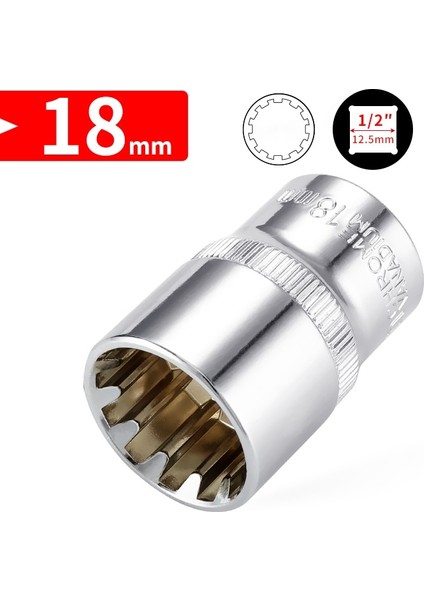 12MM 1/2 "inç 12.5mm Kare Sürücü Soket Bit Cırcır Anahtarı Soket Güç Aracı Torx Yıldız Bit Oto Tamir El Aletleri (Yurt Dışından) modelleri
