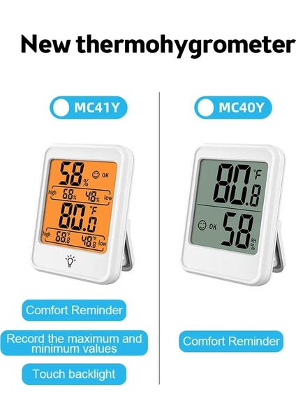 Siyah Thermopro Dijital Higrometre Oda Termometresi Kapalı Elektronik Sıcaklık Nem Monitörü Arkadan Aydınlatmalı Hava Istasyonu (Yurt Dışından) fırsatları