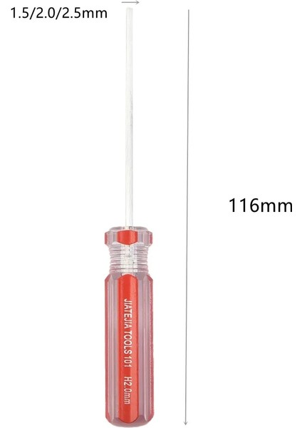 2.5mm 1 Adet Altıgen Tornavida 1.5/2/2.5/3/4/5/6mm Düz Kafa Hex Shank Manyetik Tornavida Çelik El Manuel Aracı Tamir Araçları (Yurt Dışından) modelleri