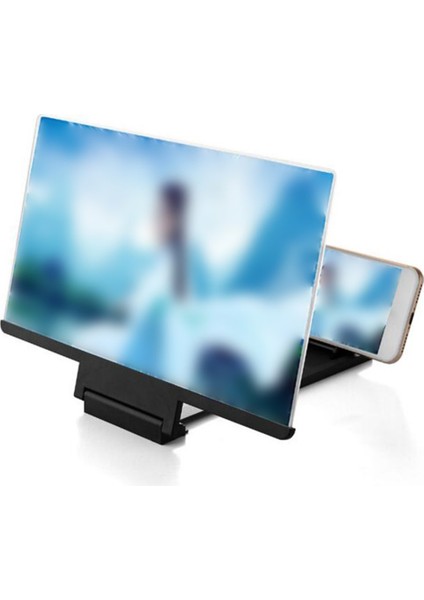 Beyaz 3D Ekranlı Cep Telefonu Amplifikatörü 8 Inç Hd Video Büyüteç Projektör Pratik Taşınabilir Projektörler (Yurt Dışından) fiyatları