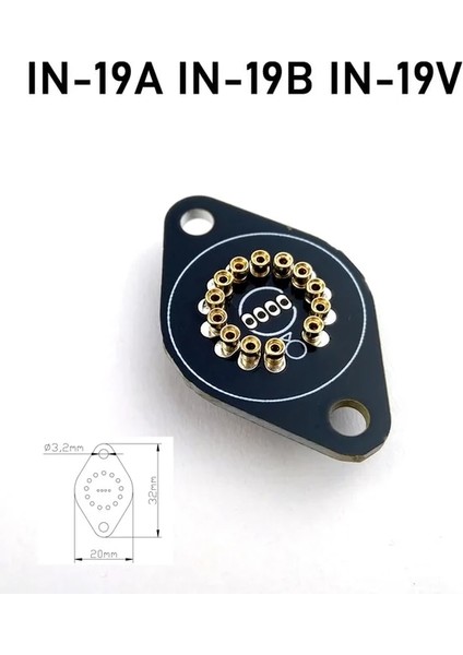 In-19 Nixie Tüp Tutucu Soketi In-14 In-12 In-18 In-8-2 QS18-12 In-8 In-19 Iv-11 Iv-17 Kızdırma Tüpü Clock IN18 IN14 In8 (Yurt Dışından)