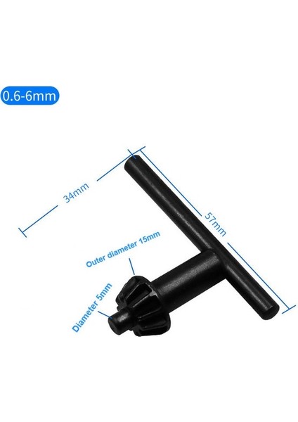0.6-6 El Matkabı Anahtar Anahtarı Matkap Chuck Değişim Bit Dönüştürücü Adaptör Donanım Aracı Aksesuarları Matkap Chuck Anahtar Anahtarı (Yurt Dışından)