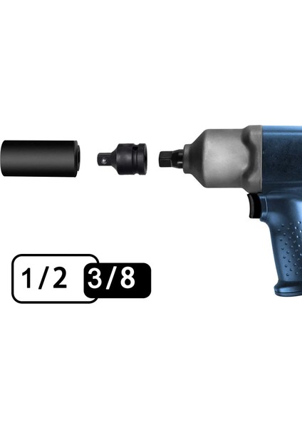 1-4 Ila 3-8 1/4 "3/8" 1/2 "3/4" Soket Dönüştürücü Adaptör Redüktör Seti Sürücü Darbe Soketi Adaptörü Araba Bisiklet Garaj Tamir Aracı (Yurt Dışından)