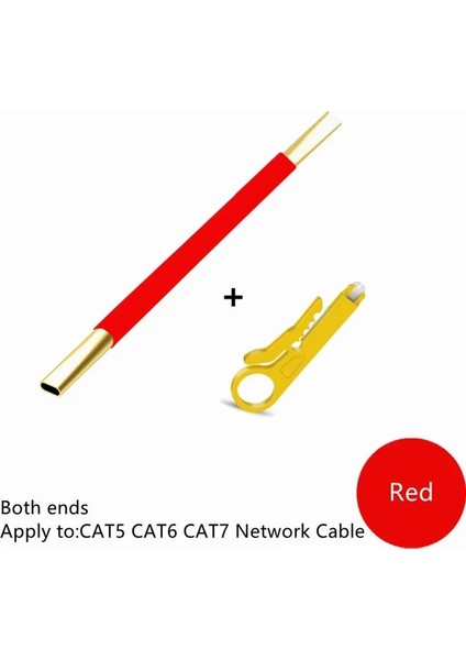 Kırmızı Zoerax Ağ Mühendisi Araçları Cat5 Cat6 Için Ağ Teli Gevşetici Ethermet Kablo Gevşetici Bükülmüş Tel Çekirdek Ayırıcı Lan (Yurt Dışından)