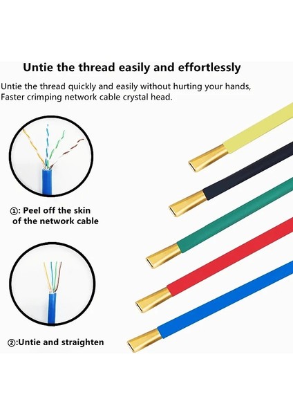 Kırmızı Zoerax Ağ Mühendisi Araçları Cat5 Cat6 Için Ağ Teli Gevşetici Ethermet Kablo Gevşetici Bükülmüş Tel Çekirdek Ayırıcı Lan (Yurt Dışından) modelleri