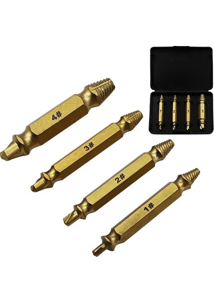 4 Adet 6 Adet Hasarlı Vida Çıkarıcı Matkap Ucu Seti Kırık Vida Cıvata Sökücü Soyulmuş Vidalar Çıkarıcı Yıkım Araçları Anahtar Seti (Yurt Dışından)