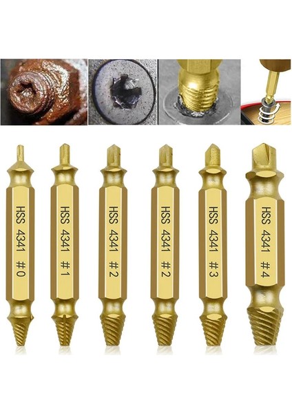 4 Adet 6 Adet Hasarlı Vida Çıkarıcı Matkap Ucu Seti Kırık Vida Cıvata Sökücü Soyulmuş Vidalar Çıkarıcı Yıkım Araçları Anahtar Seti (Yurt Dışından) fırsatları