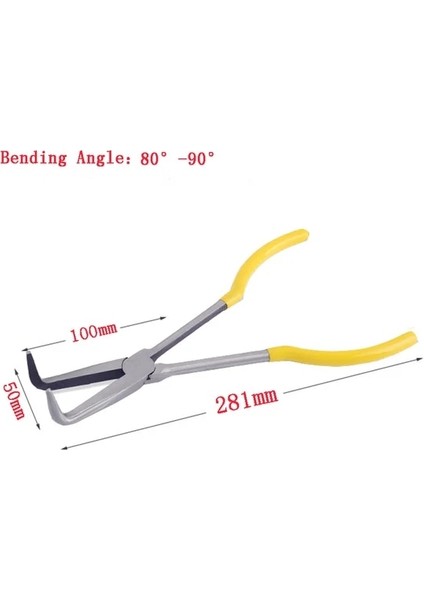 03 1 Adet Ekstra Uzun Kargaburun Seti Düz Bükülmüş Ucu Mekanik Ekipman El Aletleri Profesyonel Tüccarlar ve Yapımcılar Için Mükemmel Araç (Yurt Dışından)