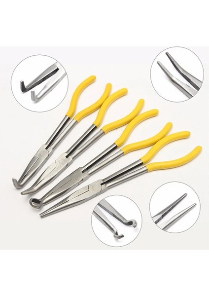 03 1 Adet Ekstra Uzun Kargaburun Seti Düz Bükülmüş Ucu Mekanik Ekipman El Aletleri Profesyonel Tüccarlar ve Yapımcılar Için Mükemmel Araç (Yurt Dışından) modelleri