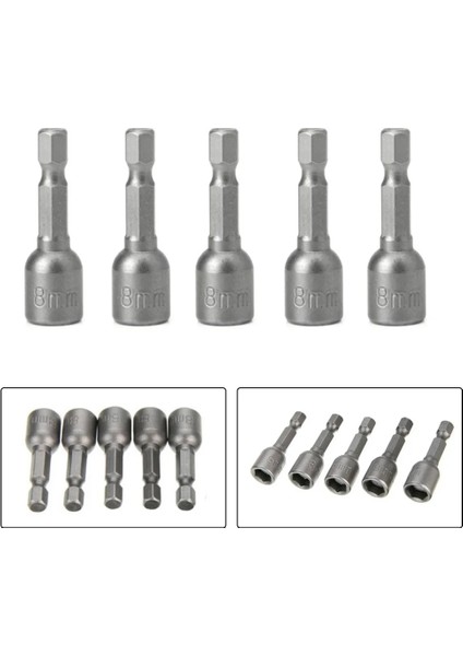 5 Adet 8mm Soket Adaptörü Manyetik Somun Sürücü 1/4 Hex Shank Matkap Ucu Uzunluğu 42MM Güç Anahtarı Tornavida Araçları Parçaları (Yurt Dışından) fiyatları