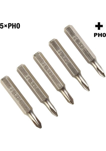 5 Adet Ph1 5 Adet 28MM Çapraz Tornavida Manyetik Bit PH0000 PH000 PH00 Ph0 Ph1 Ph2 4mm Hex Shank Pnömatik Elektrikli Tornavida (Yurt Dışından)