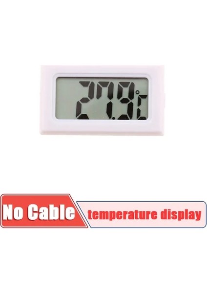 Hiçbir Tel Beyaz Yeni Mini Dijital LCD Kapalı Uygun Sıcaklık Sensörü Nem Ölçer Termometre Higrometre Akvaryum Aletleri Ölçer (Yurt Dışından)