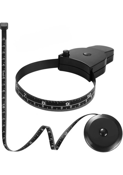 Siyah Mini Kendinden Sıkma Vücut Ölçüm Cetveli Otomatik Teleskopik Mezura Filmi Metrik Santimetre Bant 1.5 M Dikiş Terzi Metre (Yurt Dışından) fiyatları