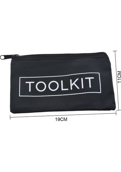 Siyah 19X11CM 25X8.5X7CM Oxford Kanvas Su Geçirmez Saklama El Alet Çantası Vidalar Çiviler Matkap Ucu Metal Parçalar Balıkçılık Seyahat 1 Adet El Alet Çantası Küçük Vidalar (Yurt Dışından)