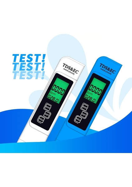 Arka Işık Tds/ec Test Cihazı Metre Dijital Su Kalitesi Test Kalemi Saflık Filtresi Su Kalitesi Sıcaklık Monitörü Ec Iletkenlik Ppm Testi (Yurt Dışından) fiyatları