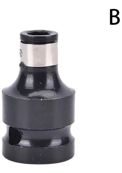 B 1/2 Inç Kare 1/4 Inç Hex Cırcır Soket Anahtarı Soket Adaptörü Ingiliz Anahtarı Takımı Sürücü Dönüştürücü Darbe Aracı Lengte 50MM (Yurt Dışından)