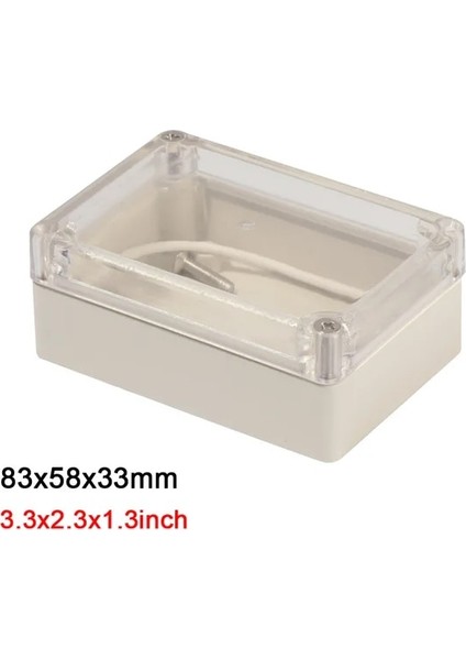 B-83X58X33MM 1 Adet IP67 Su Geçirmez Elektronik Proje Kutuları Plastik Abs Beyaz Açık Bağlantı Kutusu Enstrüman Muhafaza Kutusu Anti-Statik Sıcak Satış (Yurt Dışından)