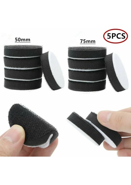5 Adet 50MM 5 Adet 50/75MM Yumuşak Yoğunluklu Arayüz Pedi Sünger Yastık Tampon Destek Pedleri Kanca/döngü Yüz Parlatma Aşındırıcı Aletler (Yurt Dışından) fırsatları