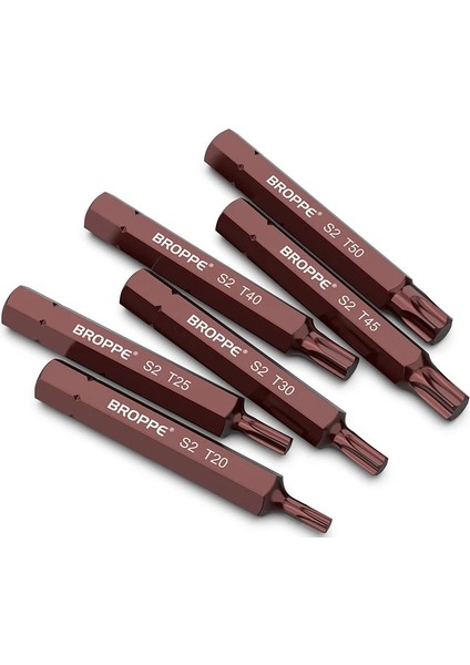 30MM T40 Torx 30/75MM T20/25/30/40/45/50/55 Torx Elektrikli Tornavida Uçları Güçlü Manyetizma Hex Shank Toplu Kafa S2 Yüksek Sertlik Uçları Araçları (Yurt Dışından) fırsatları