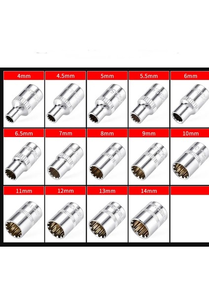 7mm-1 Adet 1 Adet 1/4 "sürücü 12 Diş Lokma Anahtar Kafası Cr-V Alaşım Evrensel Cırcır Anahtarı Kafası Mbirçok Tip Somun Sökme Yenı 2022 (Yurt Dışından)
