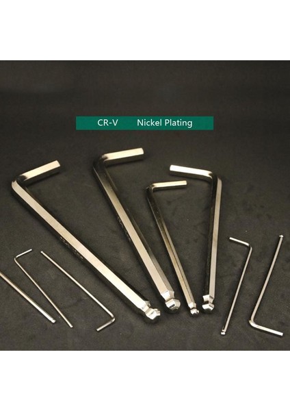 1 Adet 1.5MM-(77MM L) 1/5/10 Adet Top Kafa Allen Anahtarı Seti Metrik Altıgen Anahtar Cr-V Alaşımlı Nikel Kaplama L Tipi Vida Somunları Altıgen Anahtar Tamir El Aleti (Yurt Dışından)