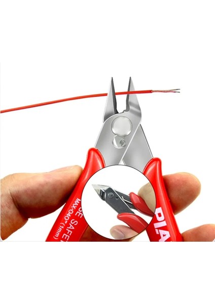 Kırmızı 170 Tel Kesici Kesme Pensesi Pratik Tel ve Kablo Kesme Düz Kargaburun Dıy Düzeltici Konik Kesici Kırmızı El Aletleri (Yurt Dışından) indirimleri