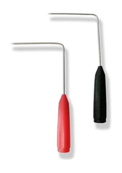 Çarpık Ab Standardı Multimetre Probları 2mm Arayüz 60V/10A Çok Ince Çap 0.7mm Arka Delinme Delinme Probu (Yurt Dışından)