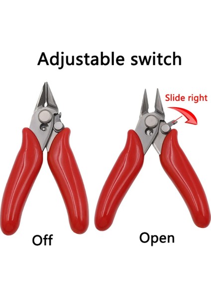 Kırmızı Mini Çapraz Pense Elektronik Pense 3.5 ''tel Kesici Kesme Telleri Yalıtım Kauçuk Saplı Model Pense Kilitli Makas (Yurt Dışından) fiyatları